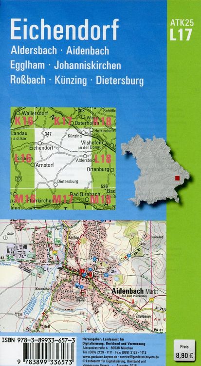 Produktbild: Eichendorf 1 : 25 000