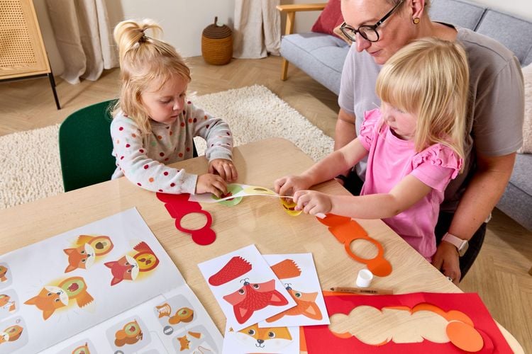 Produktbild: Bastelset - Erstes Kleben Minilichter Fuchs