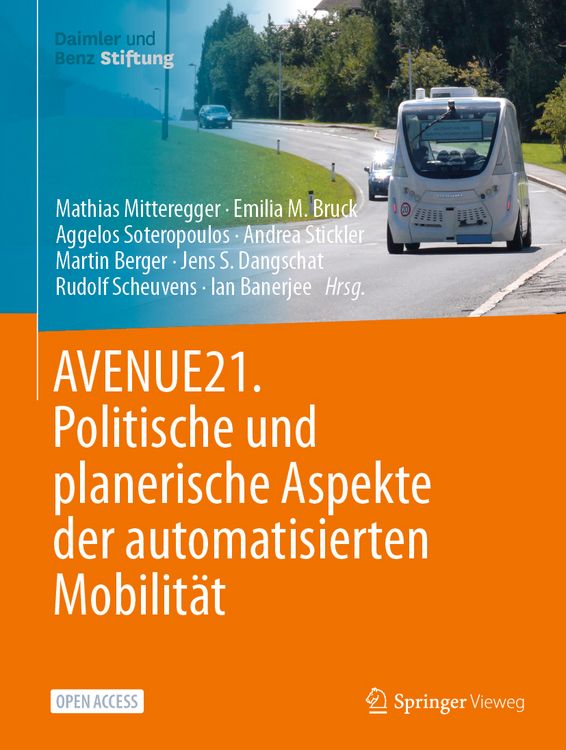 Produktbild: AVENUE21. Politische und planerische Aspekte der automatisierten Mobilit&auml;t
