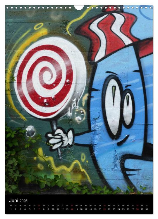 Produktbild: KA- GRAFFITI (Wandkalender 2026 DIN A3 hoch), CALVENDO Monatskalender
