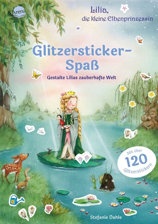 Produktbild: Lilia, die kleine Elbenprinzessin. Glitzersticker-Spa&szlig;. Gestalte Lilias zauberhafte Welt