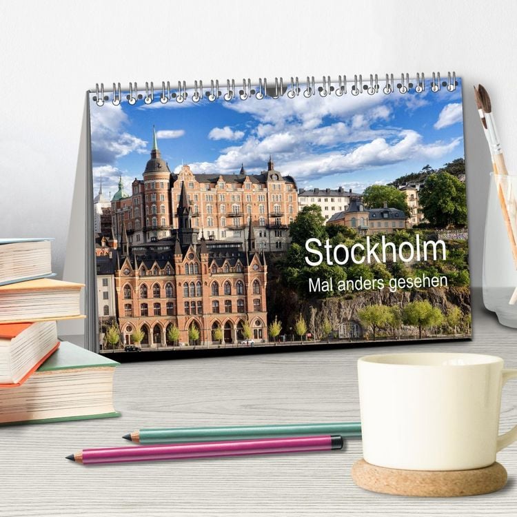 Produktbild: Stockholm - Mal anders gesehen (Tischkalender 2026 DIN A5 quer), CALVENDO Monatskalender