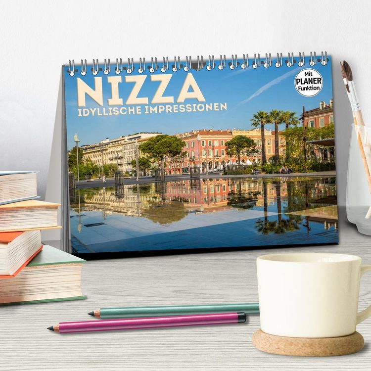 Produktbild: NIZZA Idyllische Impressionen (Tischkalender 2026 DIN A5 quer), CALVENDO Monatskalender