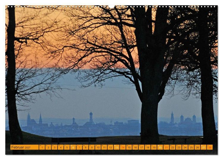 Produktbild: Augsburg und Umgebung (hochwertiger Premium Wandkalender 2027 DIN A2 quer), Kunstdruck in Hochglanz