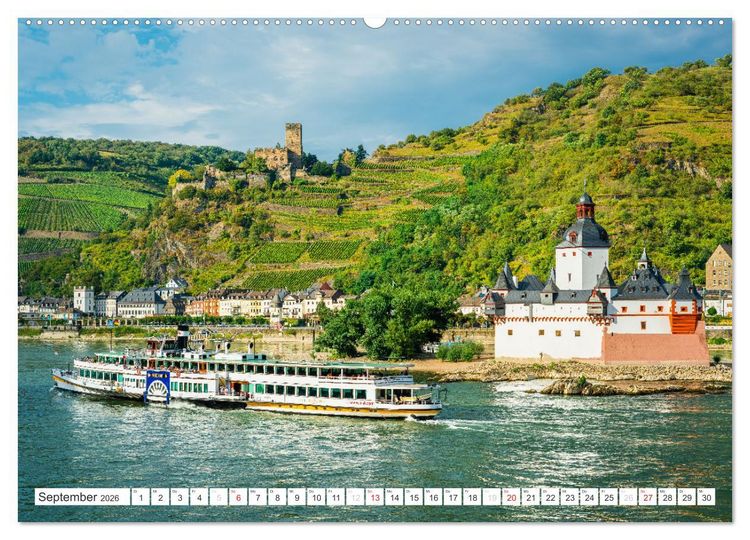 Produktbild: Kaub - Romantische Stadt am Rhein (Wandkalender 2026 DIN A2 quer), CALVENDO Monatskalender