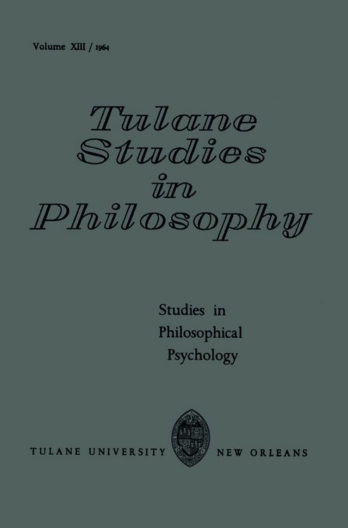 Produktbild: Studies in Philosophical Psychology