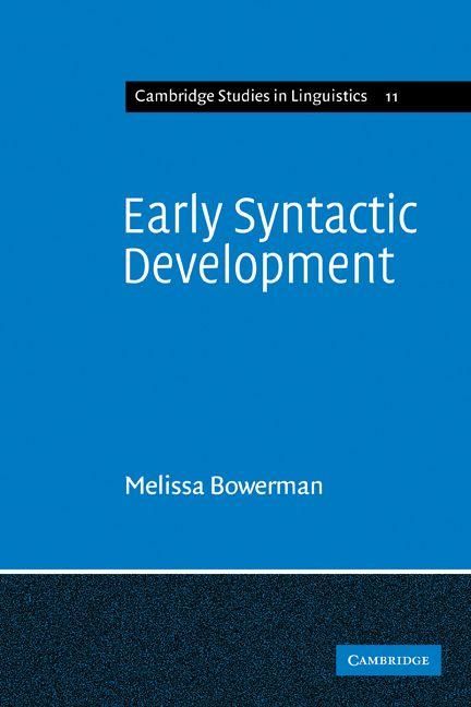 Produktbild: Early Syntactic Development