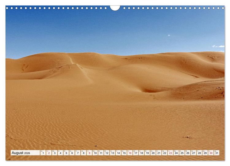 Produktbild: Die SAHARA in Marokko, Faszinierende W&uuml;stenregionen (Wandkalender 2026 DIN A3 quer), CALVENDO Monatskalender