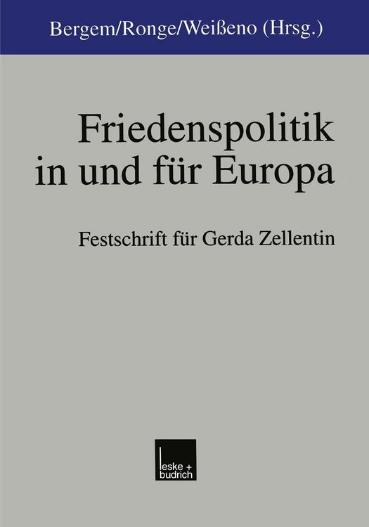Produktbild: Friedenspolitik in und f&uuml;r Europa