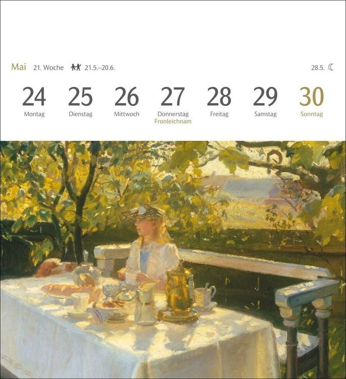 Produktbild: Kunstgenuss Postkartenkalender 2027 - Kalender mit 53 Kunstpostkarten