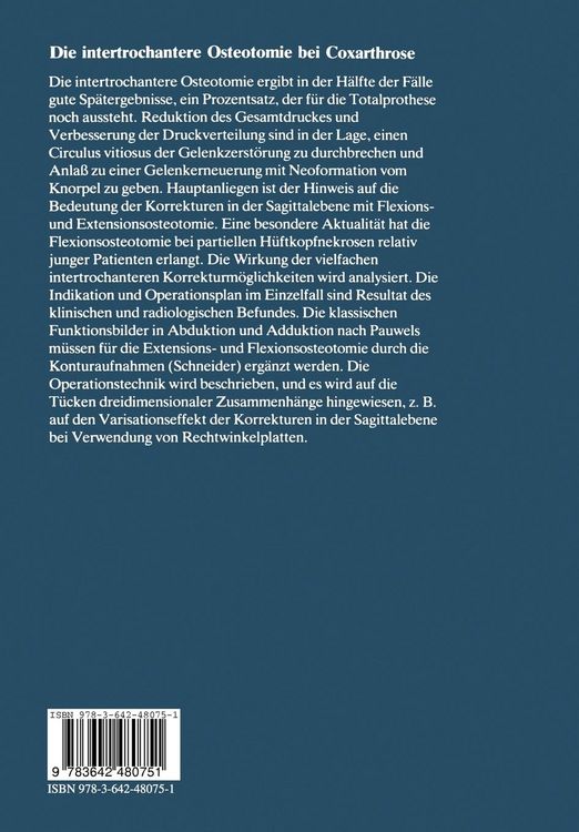 Produktbild: Die intertrochantere Osteotomie bei Coxarthrose