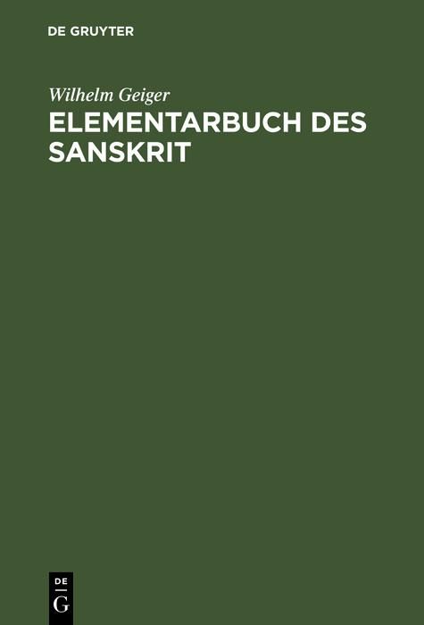 Produktbild: Elementarbuch des Sanskrit