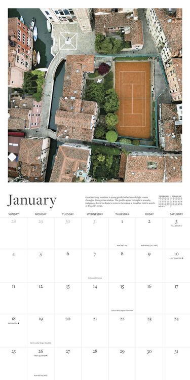 Produktbild: The Tennis Court Wall Calendar 2026