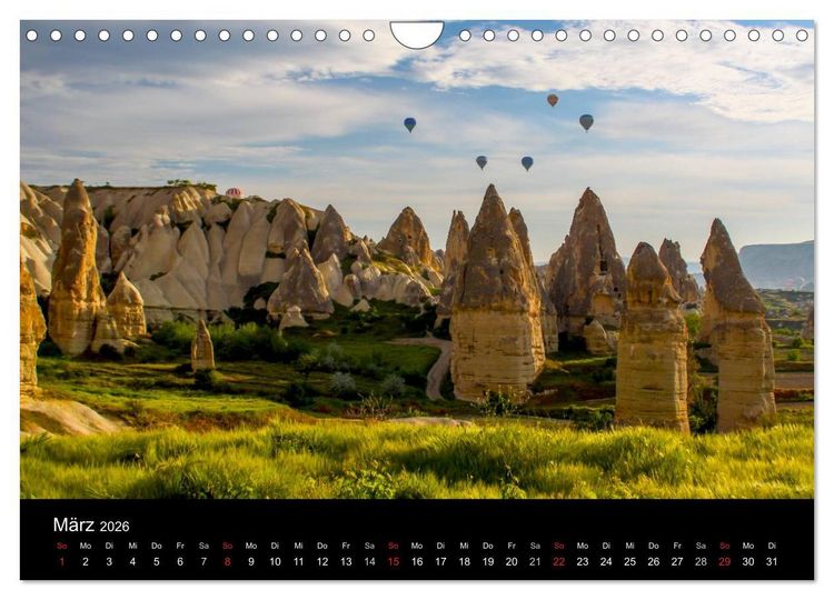 Produktbild: T&uuml;rkei - fantastisches Kappadokien (Wandkalender 2026 DIN A4 quer), CALVENDO Monatskalender