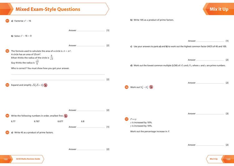 Produktbild: AQA GCSE 9-1 Maths Higher All-in-One Complete Revision and Practice