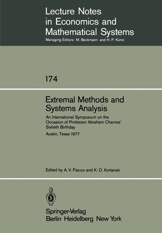 Produktbild: Extremal Methods and Systems Analysis