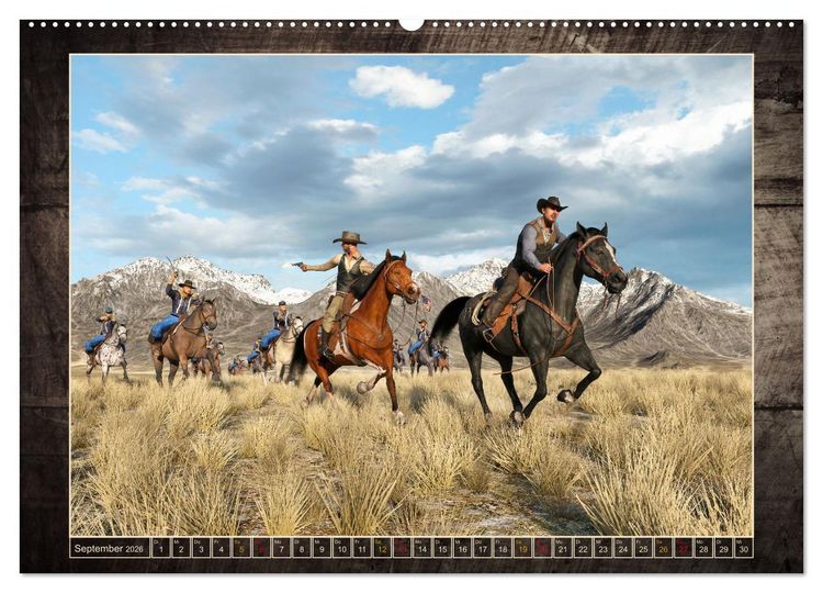 Produktbild: Wild West Outlaws (Wandkalender 2026 DIN A2 quer), CALVENDO Monatskalender