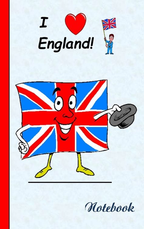 Produktbild: I Love England - Notebook / Notizbuch
