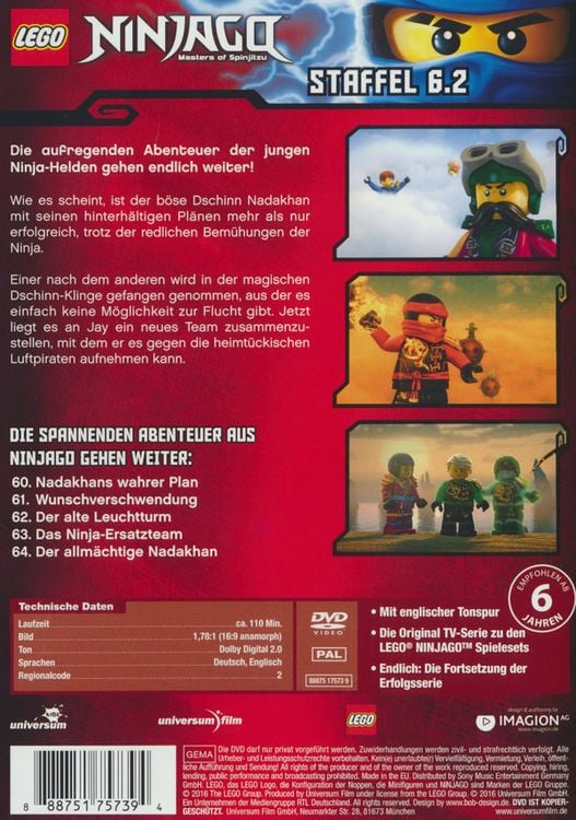 Produktbild: LEGO Ninjago - Staffel 6.2