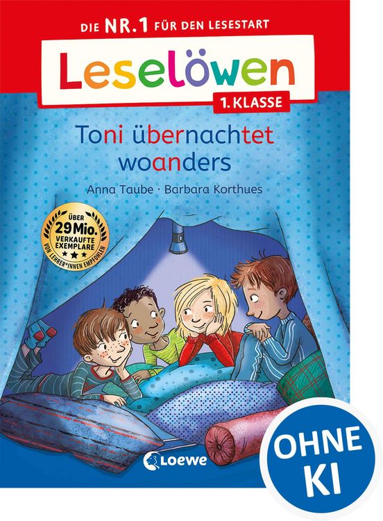 Produktbild: Lesel&ouml;wen 1. Klasse - Toni &uuml;bernachtet woanders
