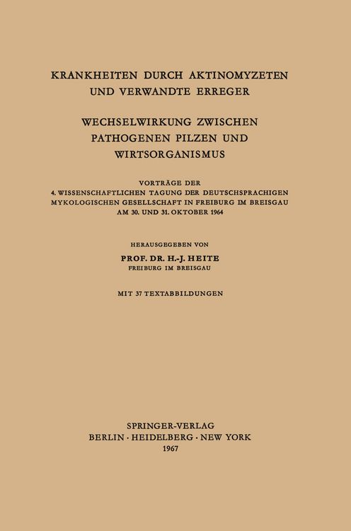 Produktbild: Krankheiten Durch Aktinomyzeten und Verwandte Erreger Wechselwirkung Zwischen Pathogenen Pilzen und Wirtsorganismus