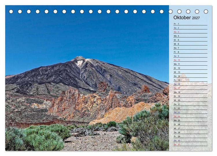 Produktbild: TENERIFFA - Zauberhafte Vulkaninsel (Tischkalender 2027 DIN A5 quer), CALVENDO Monatskalender