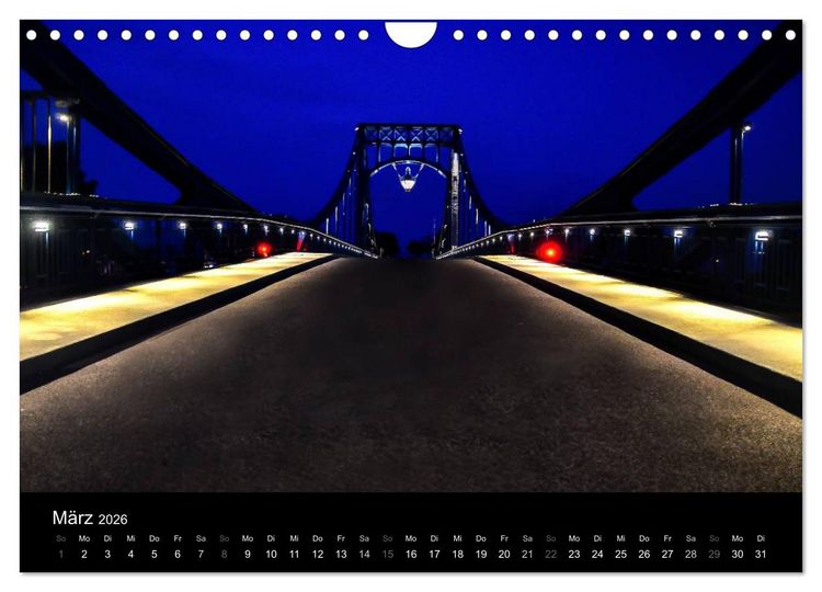 Produktbild: Kaiser-Wilhelm-Br&uuml;cke Wilhelmshaven (Wandkalender 2026 DIN A4 quer), CALVENDO Monatskalender