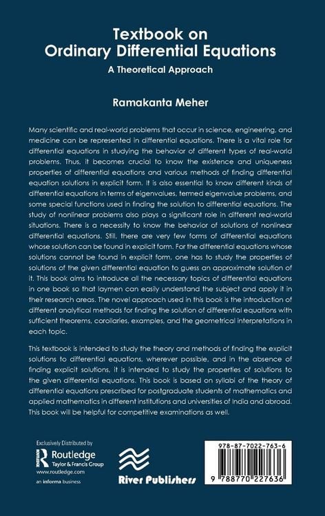 Produktbild: Textbook on Ordinary Differential Equations