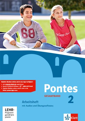 Produktbild: Pontes Gesamtband 2. Arbeitsheft mit Audios und &Uuml;bungssoftware