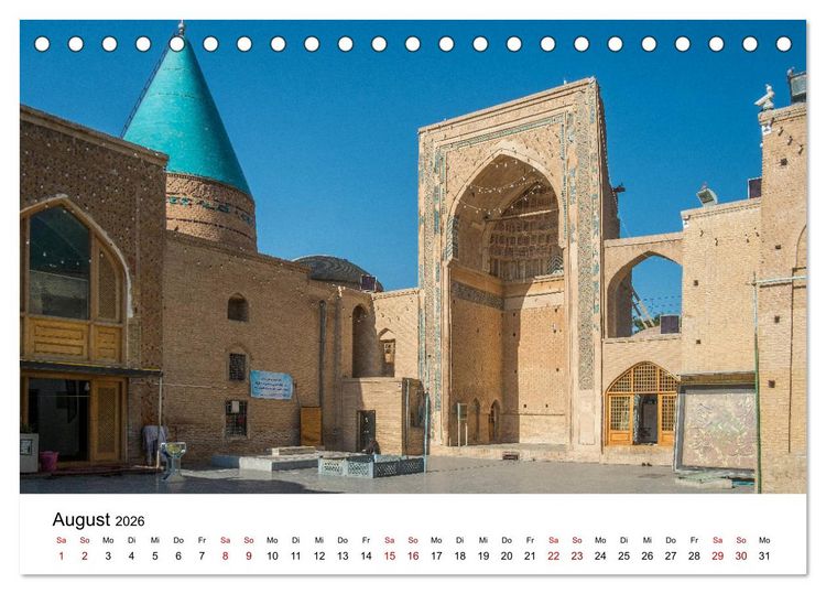 Produktbild: Der Iran - Zauber des Orients (Tischkalender 2026 DIN A5 quer), CALVENDO Monatskalender