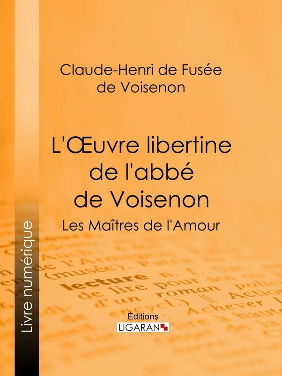 Produktbild: L'Oeuvre libertine de l'abb&eacute; de Voisenon