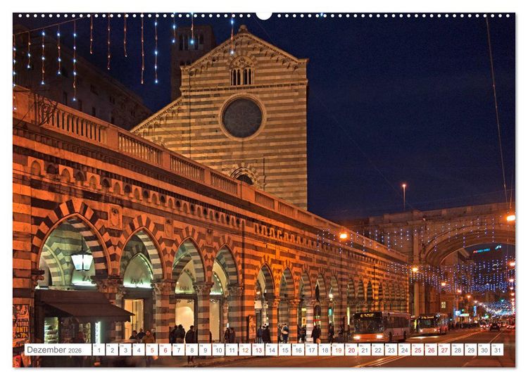 Produktbild: Genua - Die facettenreiche Sch&ouml;nheit (Wandkalender 2026 DIN A2 quer), CALVENDO Monatskalender