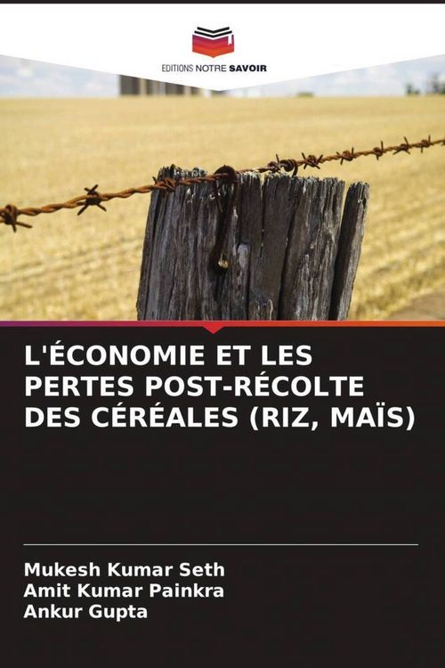 Produktbild: L'&eacute;conomie Et Les Pertes Post-R&eacute;colte des C&eacute;r&eacute;ales (riz, Ma&iuml;s)
