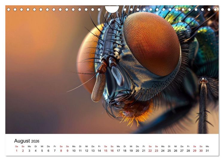 Produktbild: Insekten hautnah (Wandkalender 2026 DIN A4 quer), CALVENDO Monatskalender
