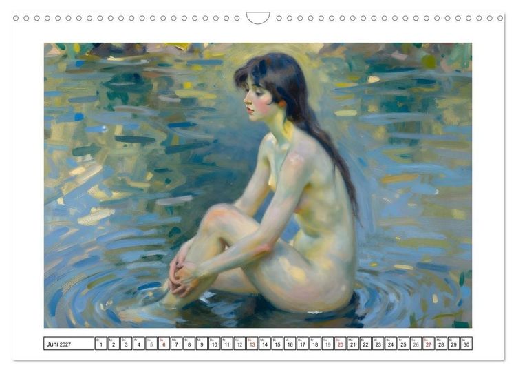 Produktbild: Sch&ouml;nheit ohne Schleier - Impressionismus (Wandkalender 2027 DIN A3 quer), CALVENDO Monatskalender
