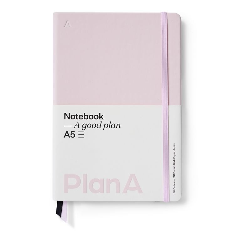 Produktbild: Notizbuch A5 Hardcover Liniert Magnolia Pink