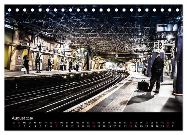 Produktbild: London - street view (CH-Version) (Tischkalender 2026 DIN A5 quer), CALVENDO Monatskalender