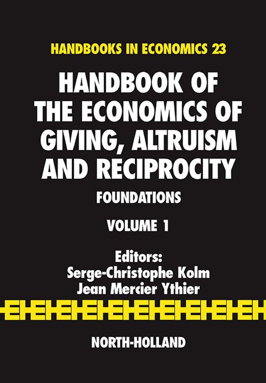 Produktbild: Handbook of the Economics of Giving, Altruism and Reciprocity