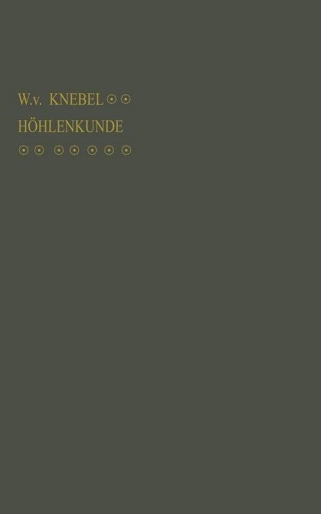 Produktbild: H&ouml;hlenkunde mit Ber&uuml;cksichtigung der Karstph&auml;nomene