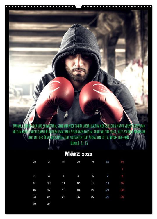 Produktbild: Der Bibelkalender - mit Gottes Wort durchs Jahr (Wandkalender 2026 DIN A2 hoch), CALVENDO Monatskalender