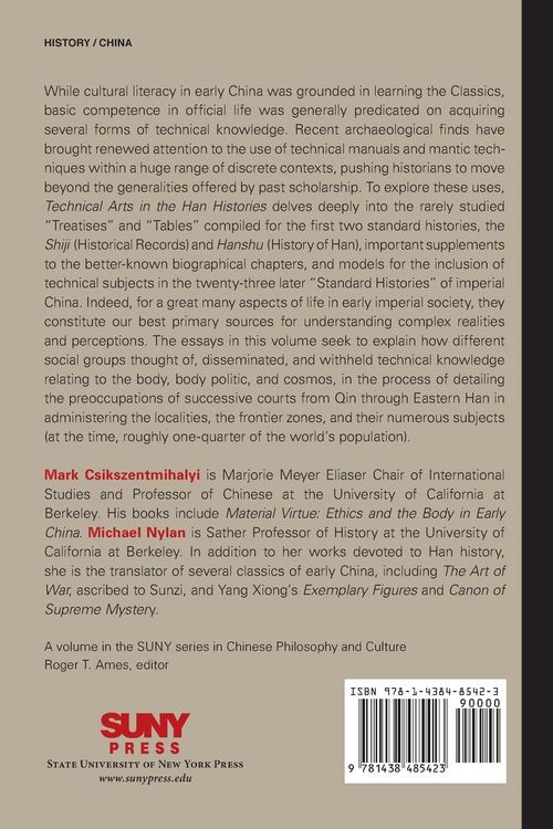 Produktbild: Technical Arts in the Han Histories