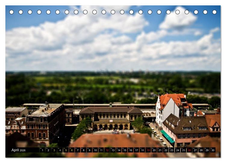 Produktbild: Erlangen von oben (Tischkalender 2026 DIN A5 quer), CALVENDO Monatskalender
