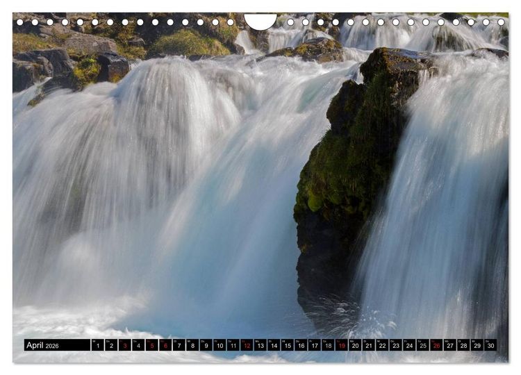 Produktbild: Wasserf&auml;lle Islands (Wandkalender 2026 DIN A4 quer), CALVENDO Monatskalender