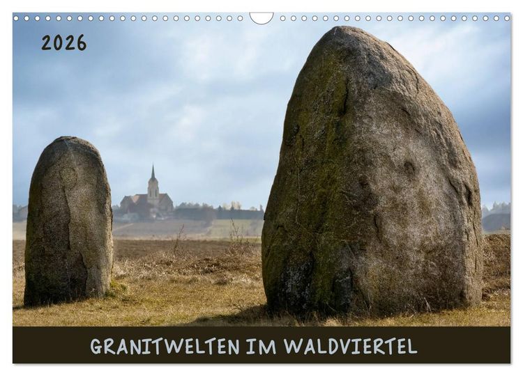 Produktbild: Granitwelten im Waldviertel (Wandkalender 2026 DIN A3 quer), CALVENDO Monatskalender