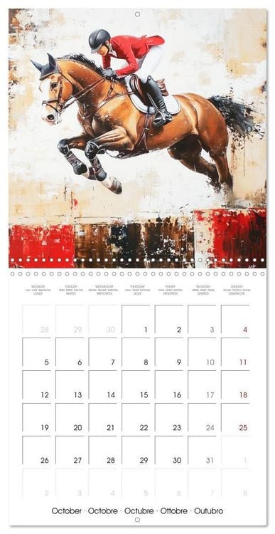 Produktbild: Disciplines olympiques en peinture (Calendrier mural carr&eacute; 2026 30x30 cm) Calendrier double avec une page pour vos prises de notes