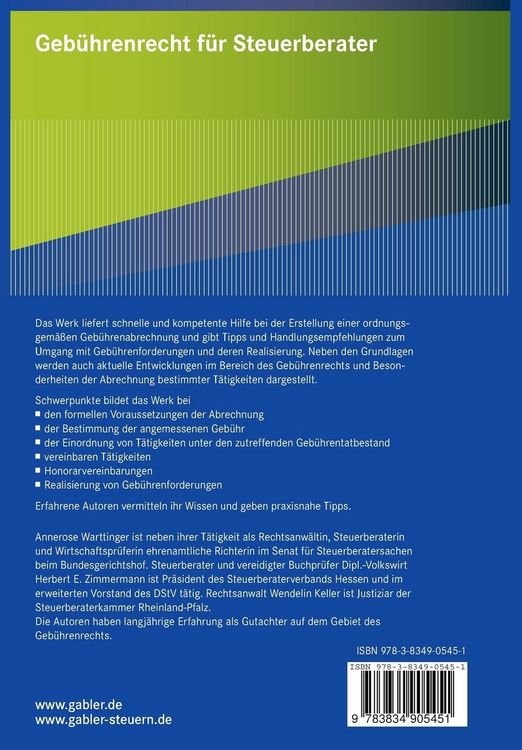 Produktbild: Geb&uuml;hrenrecht f&uuml;r Steuerberater