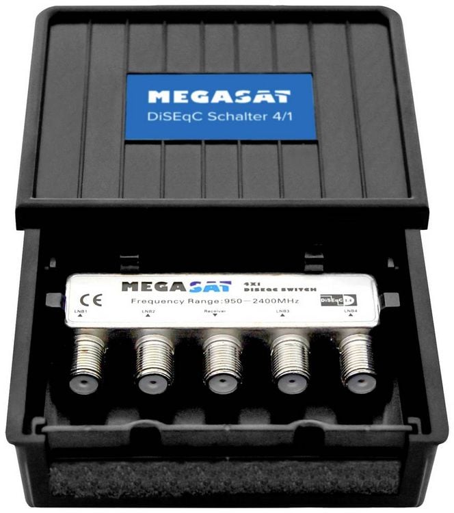 Produktbild: MegaSat DiSEqC 4/1 Pro DiSEqC-Schalter 4 (4 SAT/0 terrestrisch) Teilnehmer-Anzahl: 1