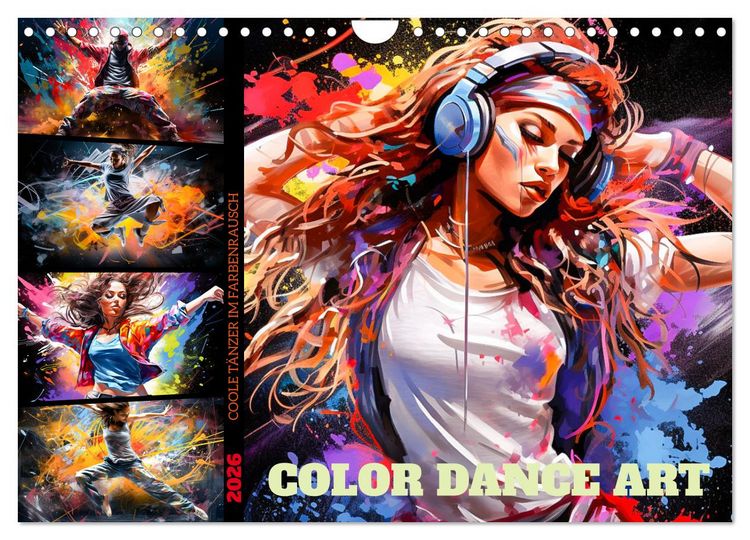 Produktbild: Color Dance Art (Wandkalender 2026 DIN A4 quer), CALVENDO Monatskalender