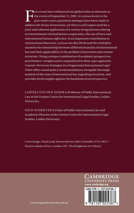 Produktbild: Counter-Terrorism Strategies in a Fragmented International Legal Order