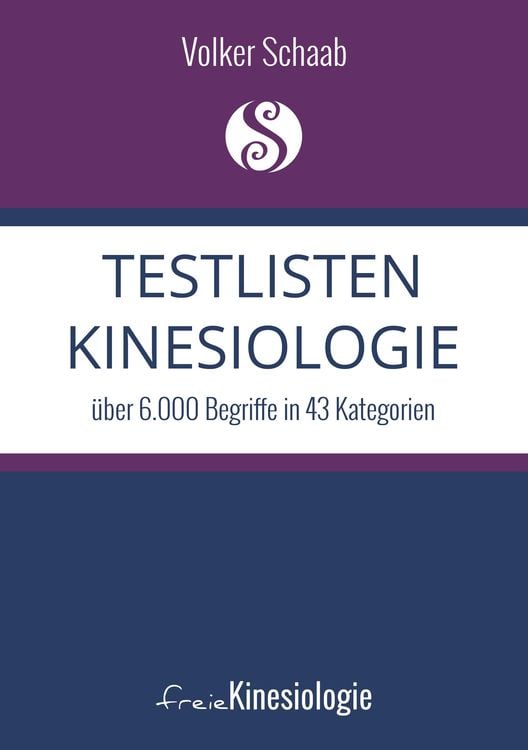 Produktbild: Testlisten Kinesiologie